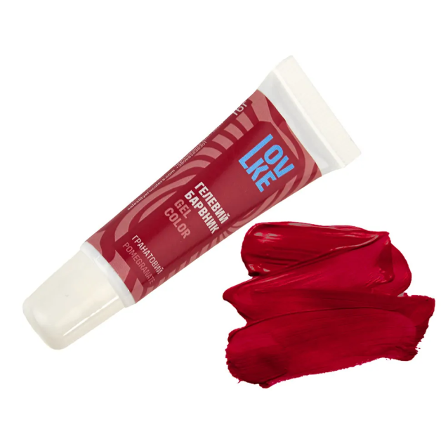 Барвник гел. Lovke гранатовий