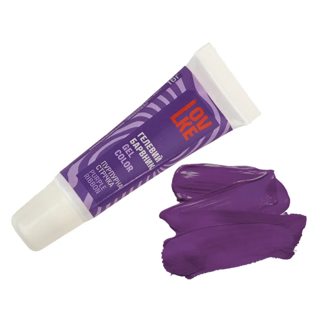 Барвник гел. Lovke пурпурна стрічка