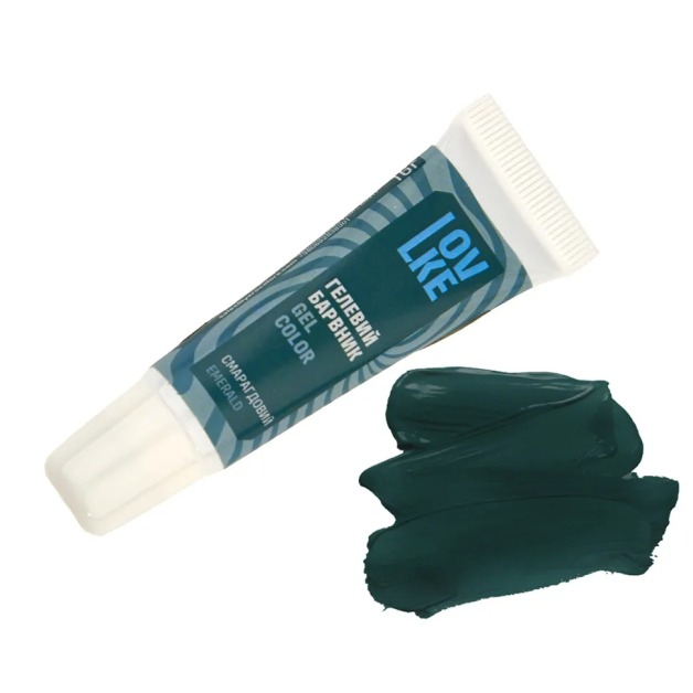 Барвник гел. Lovke смарагдовий