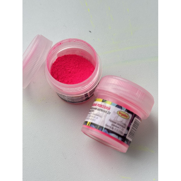 Барвник сухий універсальний неоновий рожевий ,2г.