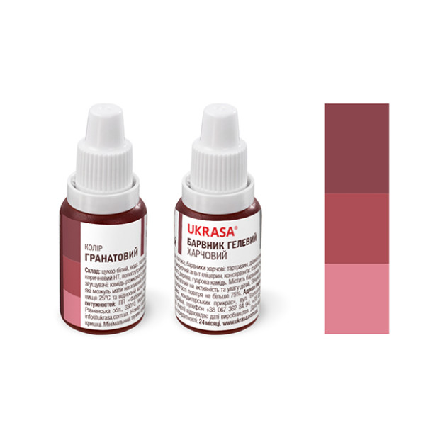 Барвник гелевий Гранатовий 25г Украса