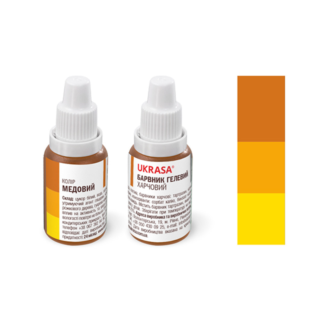 Барвник гелевий МЕДОВИЙ 25г Украса