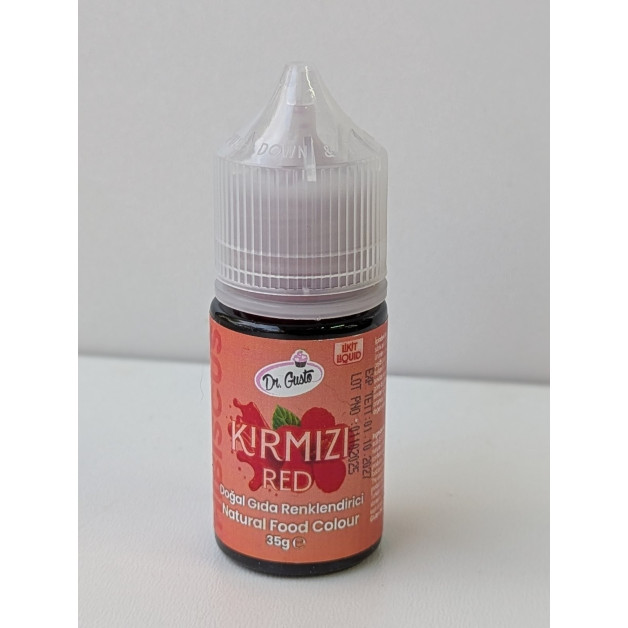 Барвник гелев.натуральний Dr.Gusto червоний 35 г.
