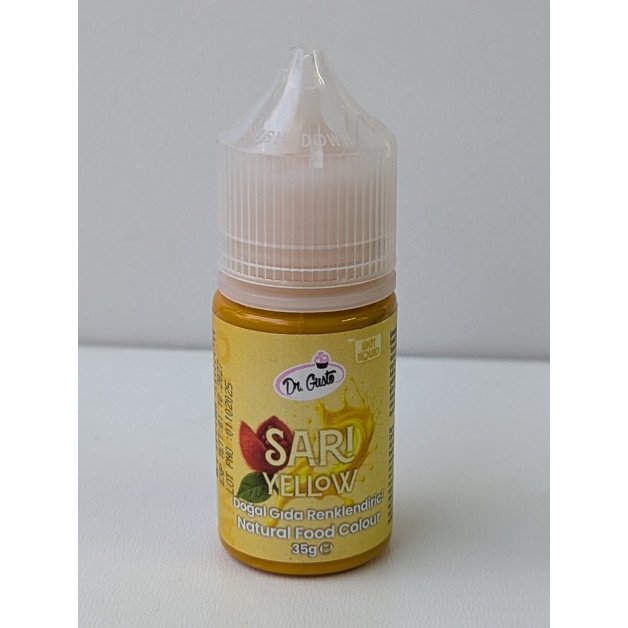 Барвник гелев.натуральний Dr.Gusto жовтий 35 г