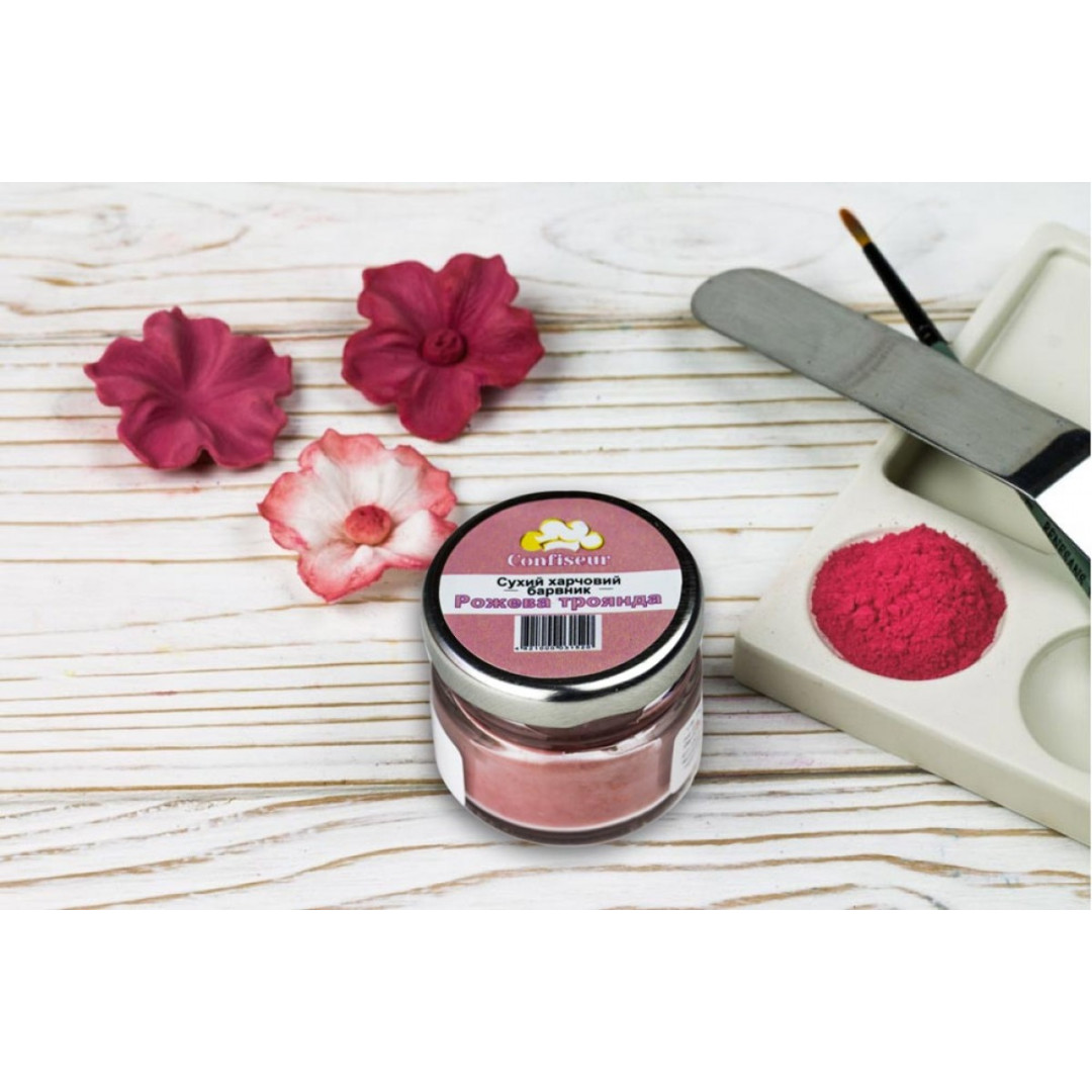 Барвник сухий confiseur Рожева троянда