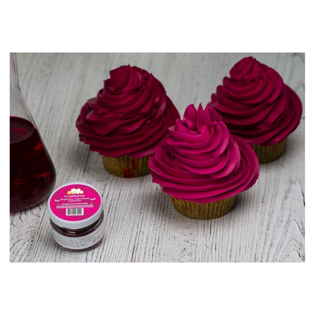 Барвник сухий confiseur водорозч.Насичено-рожевий