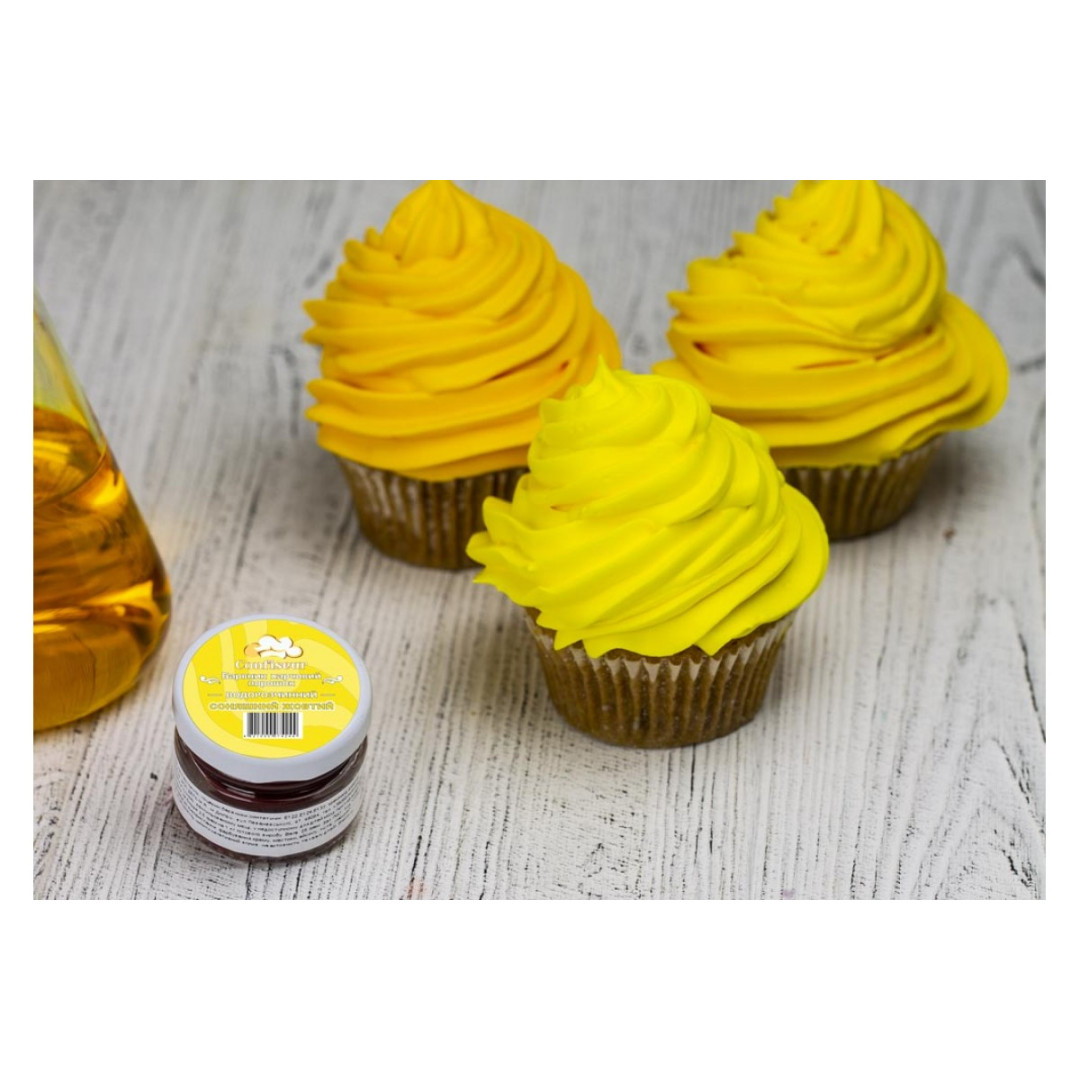 Барвник сухий confiseur водорозч.Сонячний жовтий