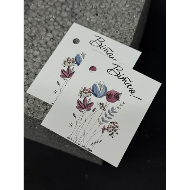 Бірка НР 10 шт, 5*4,5 см; 4,5*7 см; 5*7 см.