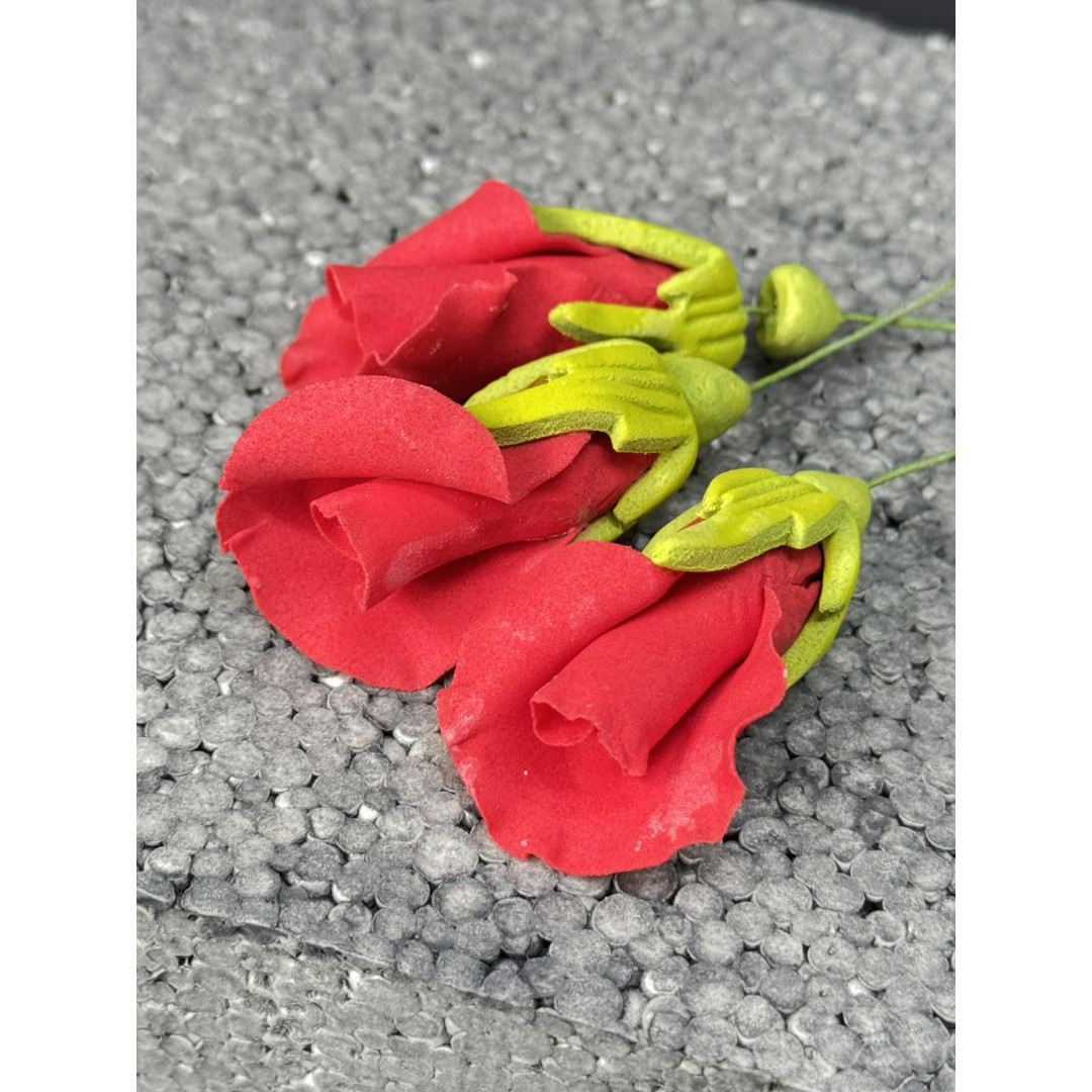 Бутон троянди №3 ЧЕРВОНИЙ