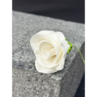 Бутон троянди №5 БІЛИЙ