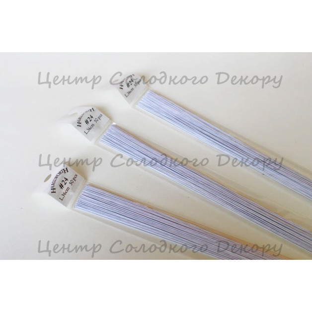 Дріт Флористичний білий "Hamilworth" № 24