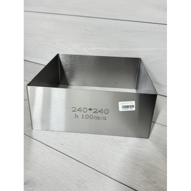 Форма квадрат 1мм h10см 24*24