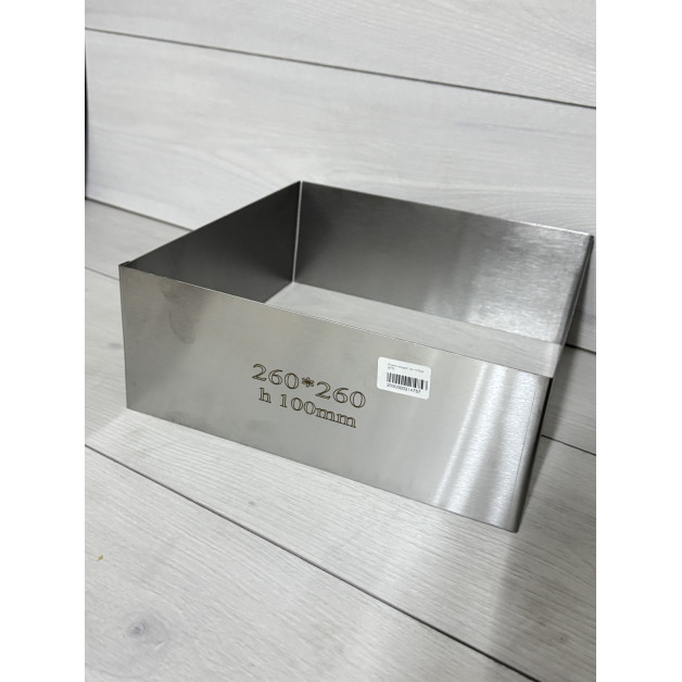 Форма квадрат 1мм h10см 26*26