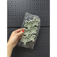 Форма силіконова для льодяників зірки 6 шт