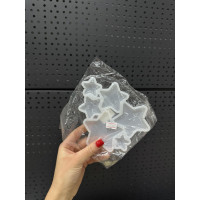 Форма силіконова для льодяників зірочки 6 шт