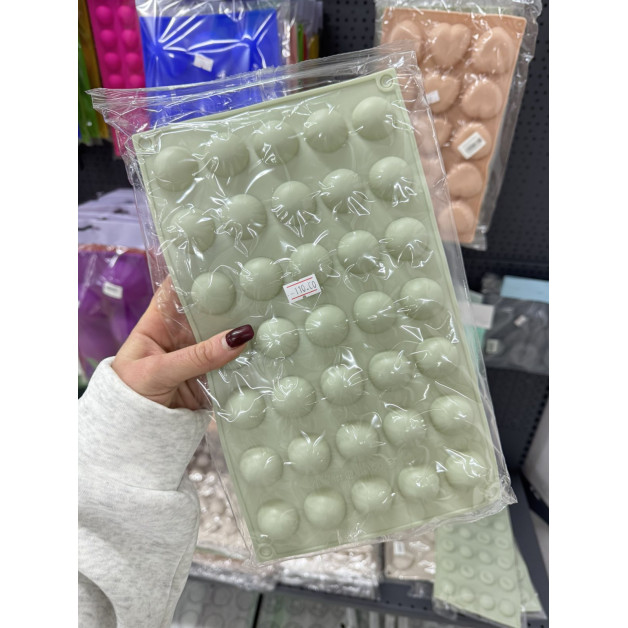 Форма силіконова півсфера 2,5 см Китай 35 шт