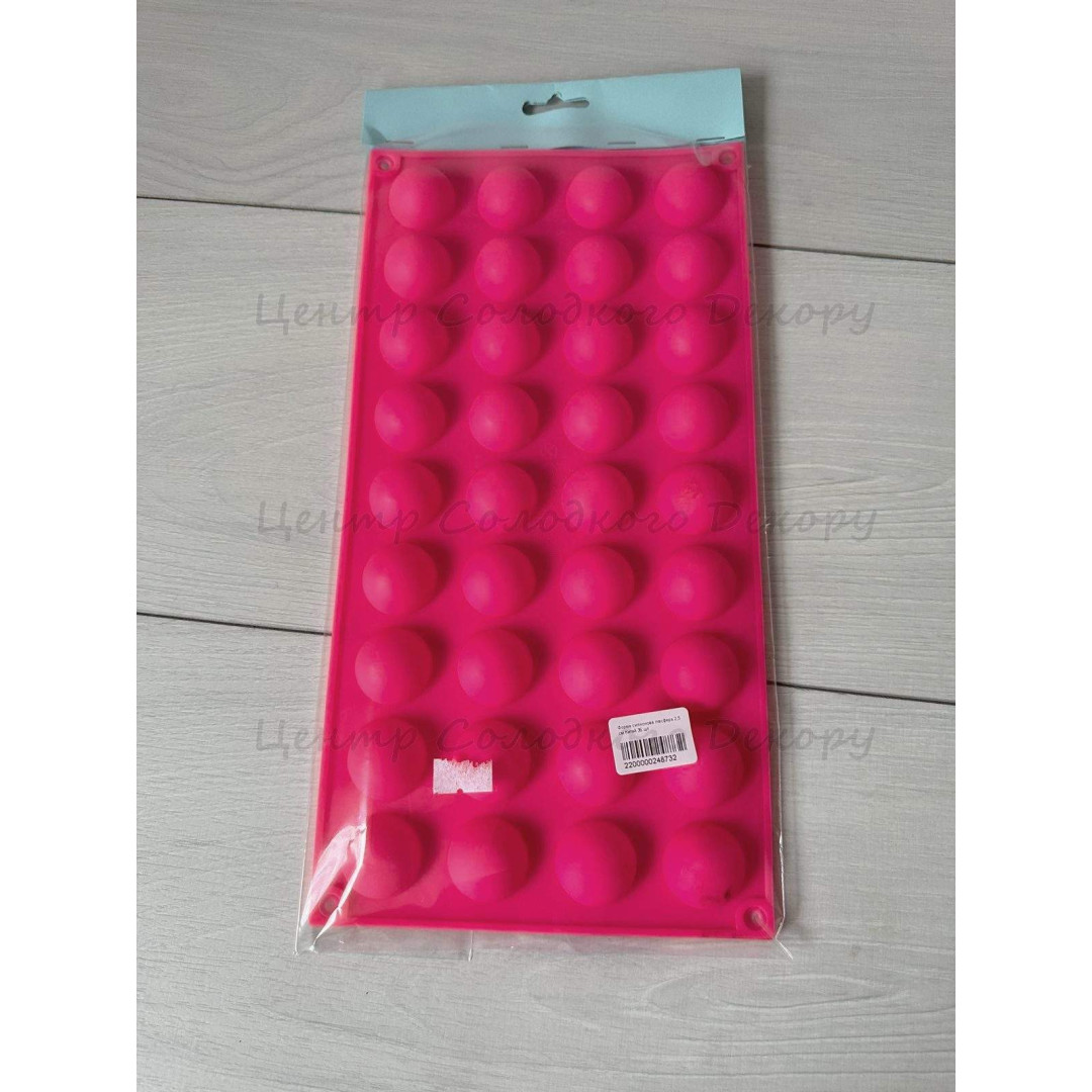 Форма силіконова півсфера 2,5 см Китай 36 шт