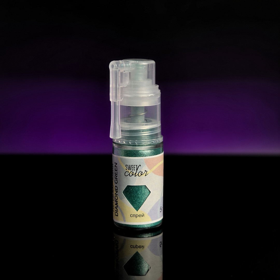 Глітер-спрей sweet color Diamond green 10г