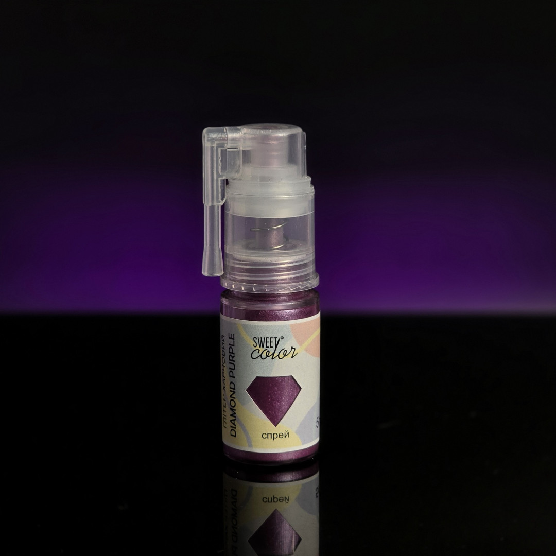 Глітер-спрей sweet color Diamond purple 10 г