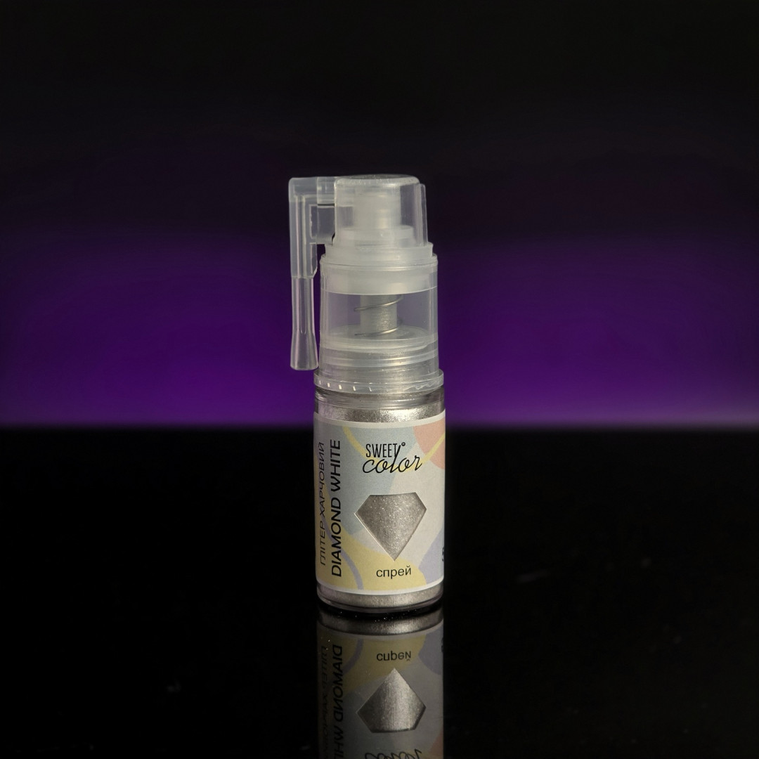 Глітер-спрей sweet color Diamond white 5 г