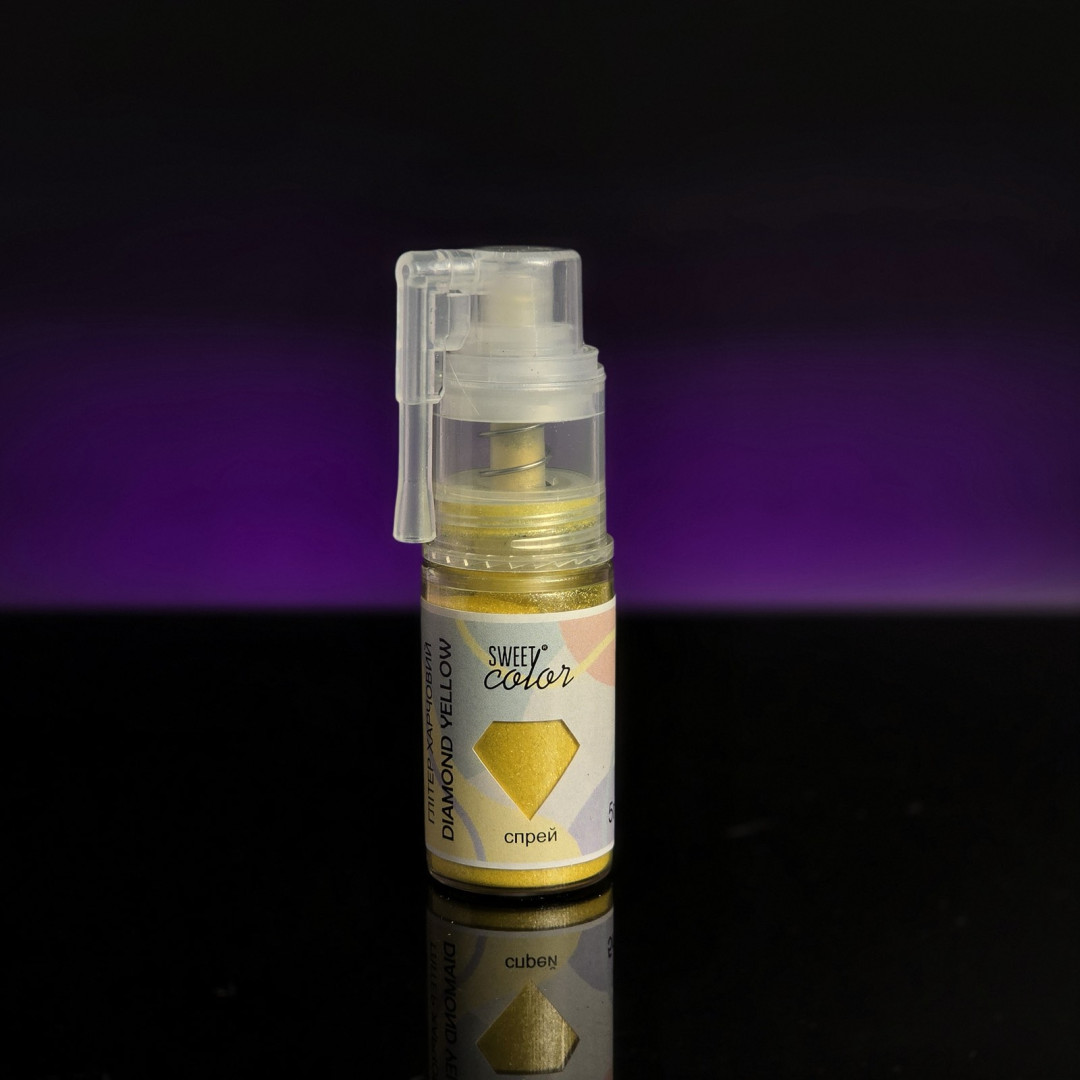 Глітер-спрей sweet color Diamond yellow 5 г