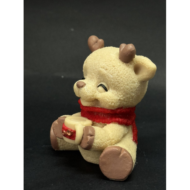 Кондитерська прикраса різдвяний олень з горнятком