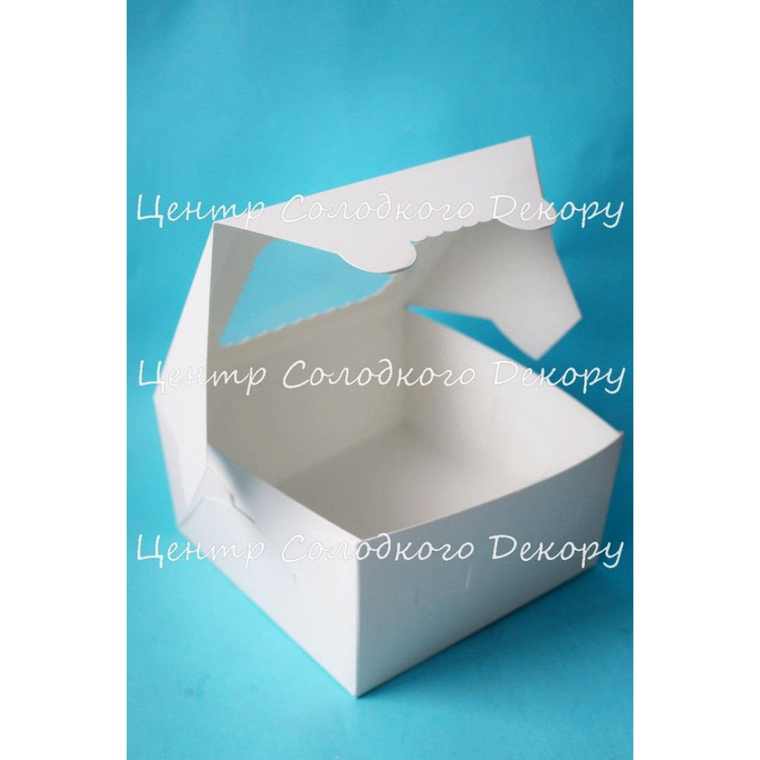 Коробка для зефіру 17*17*9,5см з вікном