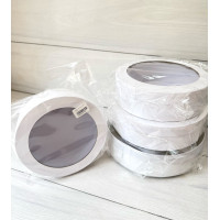 Коробка для зефіру подар. 22 см біла