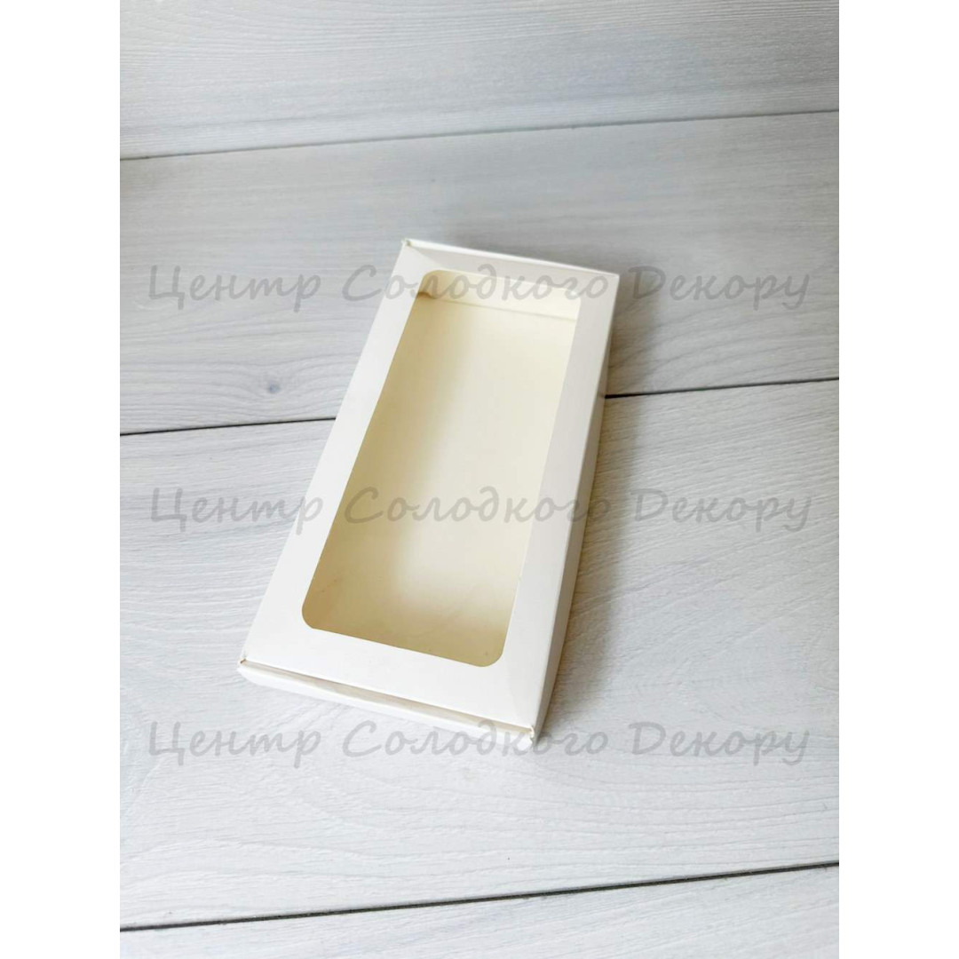 Коробка на пряники БІЛІ з віконечком 10*20