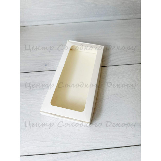Коробка на пряники БІЛІ з віконечком 10*20