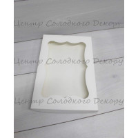 Коробка на пряники БІЛІ з віконечком 20*30