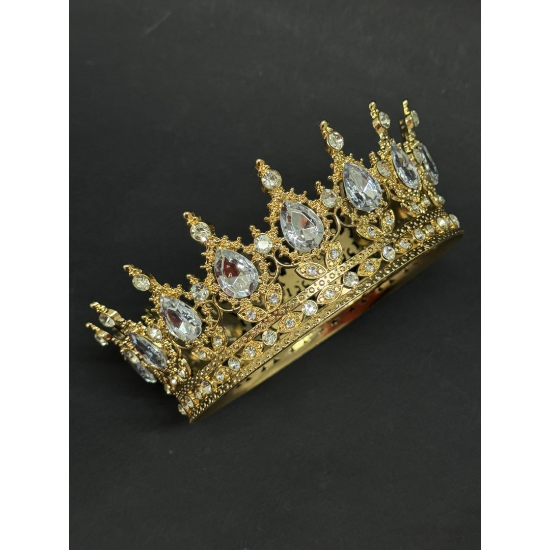 Корона 12 см золота срібне каміння №2