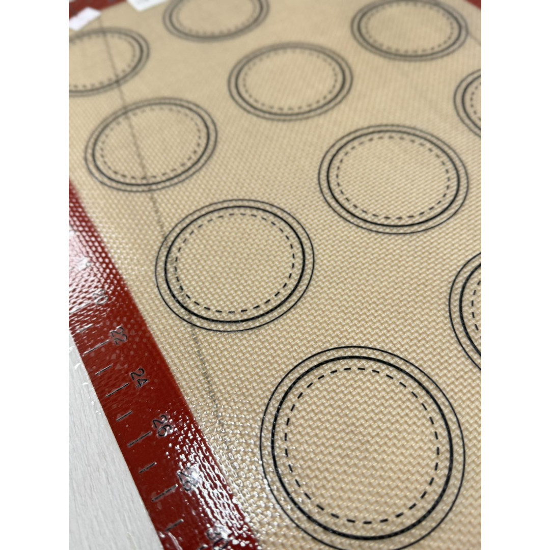 Коврик для макаронс 3 діаметри, (12 шт) коричневий