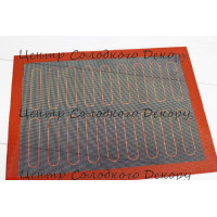 Коврик перфорований для випічки 30*40 з розміткою еклер