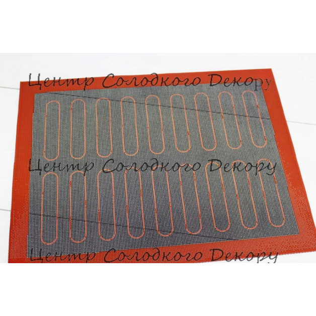 Коврик перфорований для випічки 30*40 з розміткою еклер