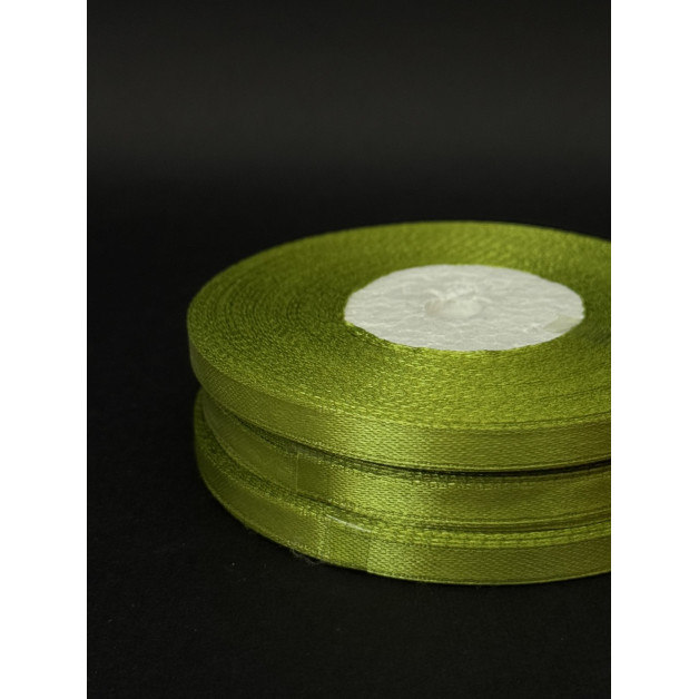 Лента атлас 0,6 см середньо-оливковий (95) 30 м