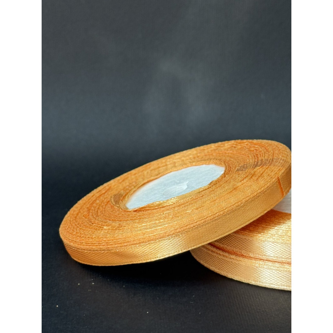 Лента атлас 0,6 см світле золото (157) 30 м