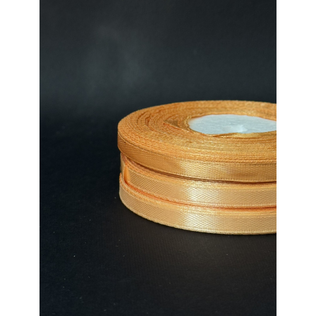 Лента атлас 0,6 см світле золото (157) 30 м