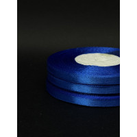 Лента атлас 0,6 см темно-синій (40) 30 м