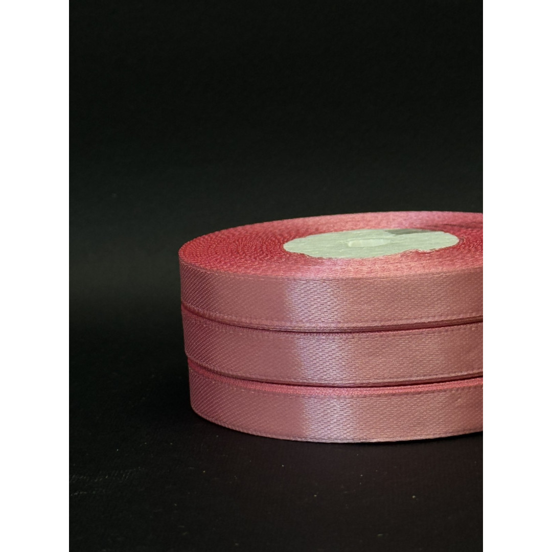 Лента атлас 0,9 см брудно-рожева (82) 30 м