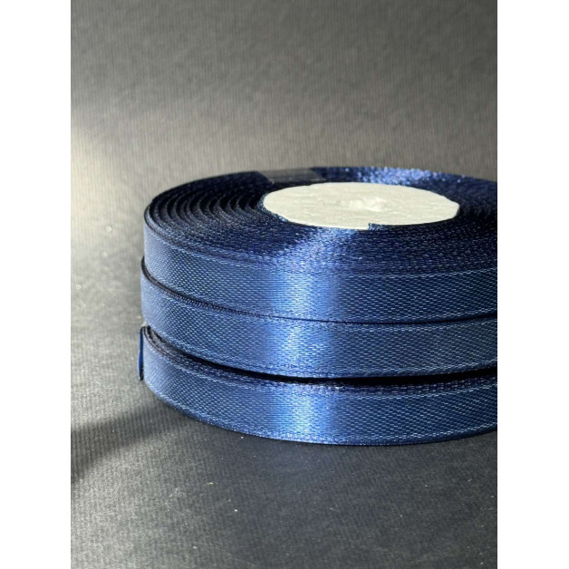 Лента атлас 0,9 см чорнильний (38) 30 м