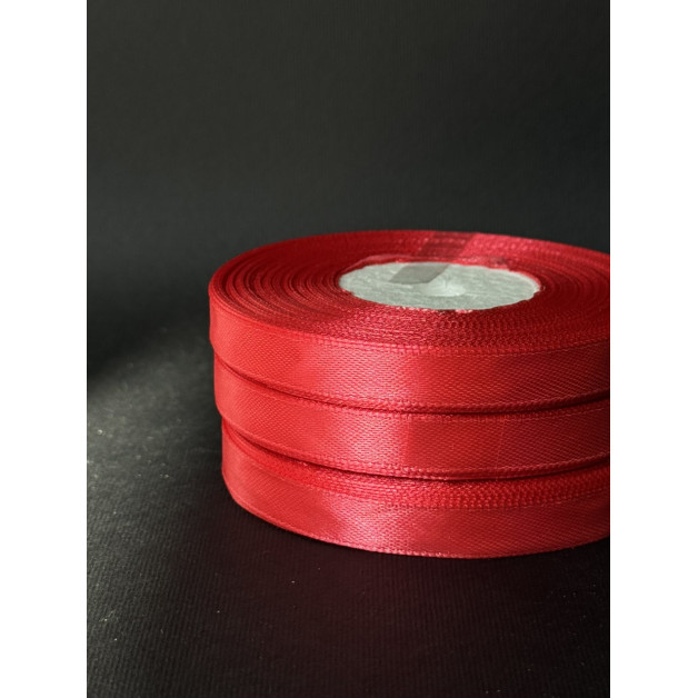 Лента атлас 0,9 см коралова (163) 30 м