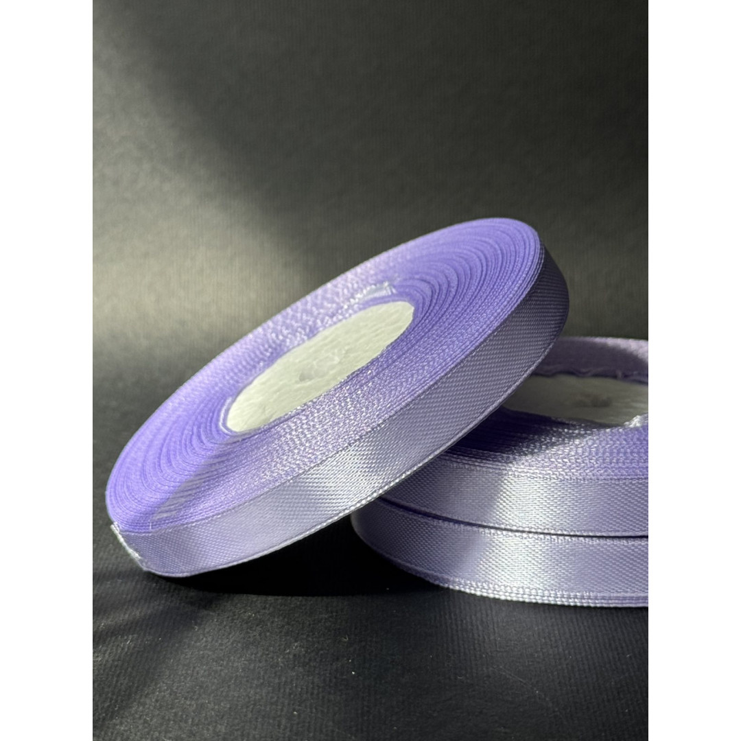 Лента атлас 0,9 см світло-фіолетовий (090) 30 м