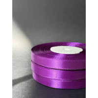 Лента атлас 0,9 см темно-фіолетовий (182) 30 м