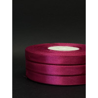 Лента атлас 0,9 см темно-малиновий (28) 30 м