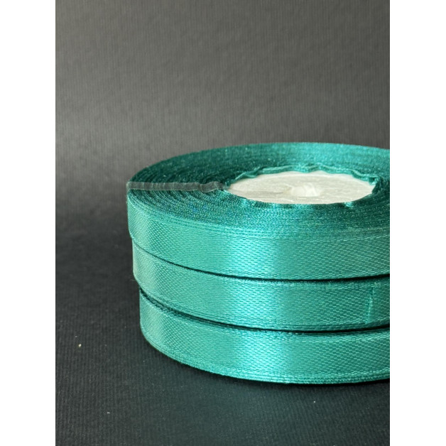 Лента атлас 0,9 см темно-м"ятний (96) 30 м