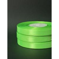 Лента атлас 0,9 см темно-салатовий (52) 30 м