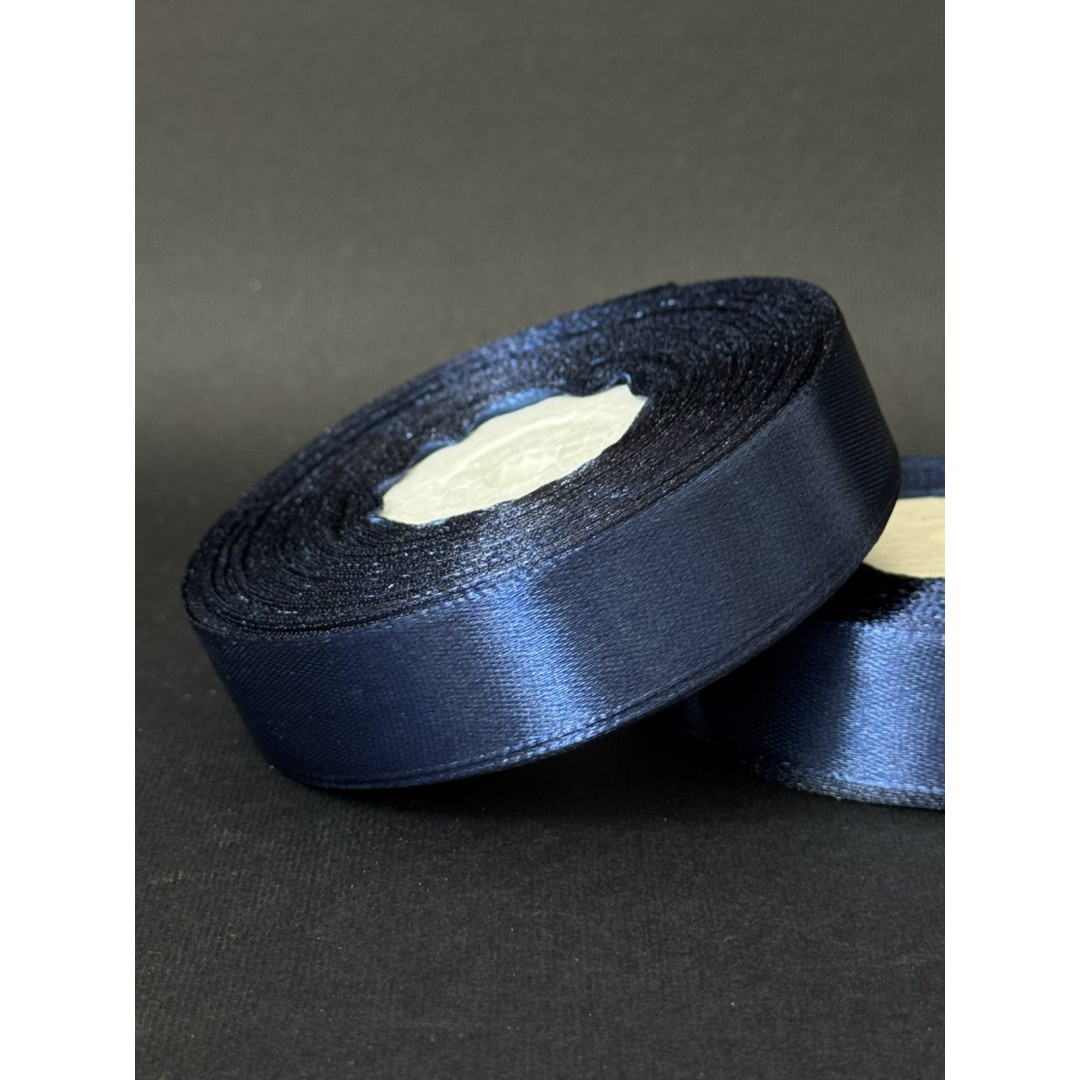 Лента атлас 2 см чорнильний (38) 30 м