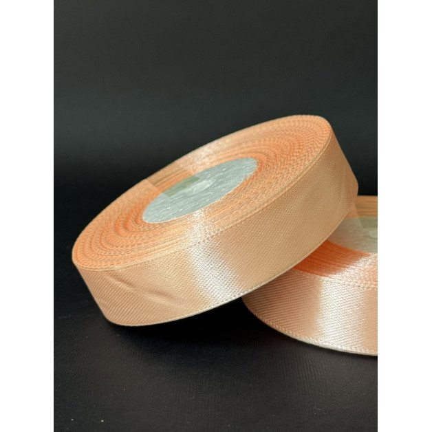 Лента атлас 2 см персиковий (07) 30 м