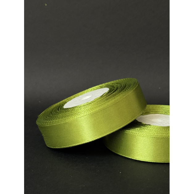 Лента атлас 2 см середньо-оливковий (95) 30 м
